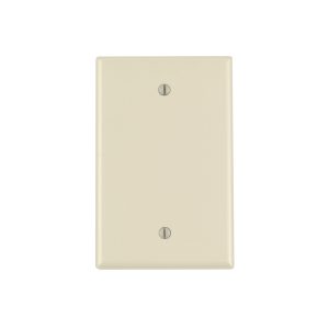 Leviton Ivory 1 gang Nylon Blank Wall Plate 1 pk