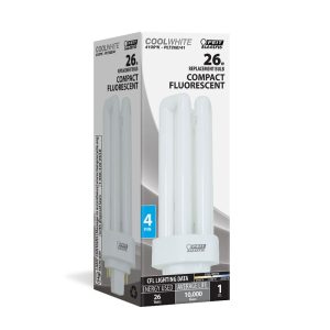 Feit Electric 26 W PL 2.1 in. D X 5.2 in. L Fluorescent Bulb Cool White Tubular 4100 K 1 pk