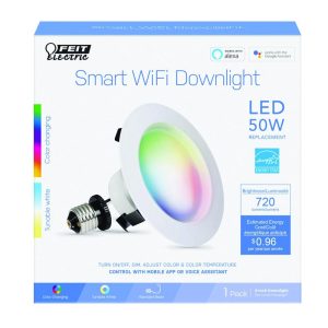 Feit Electric Frost White 4 in. W Aluminum LED Dimmable Recessed Downlight 8 W