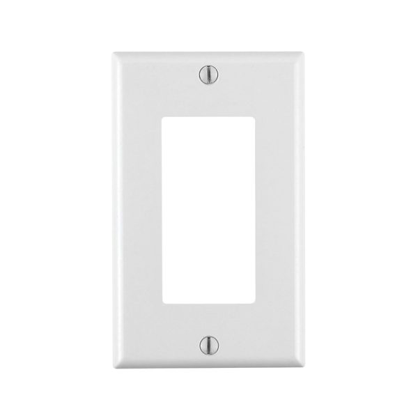 Leviton White 1 gang Thermoset Plastic Wall Plate 1 pk
