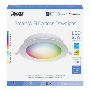 Feit Electric White Aluminum LED Recessed Downlight 15 W