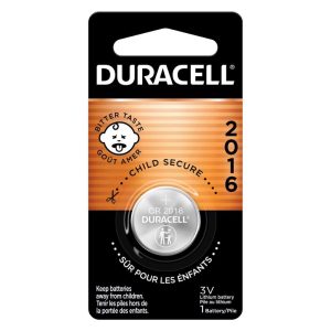 Duracell Lithium Coin 2016 3 V 75 Ah Security and Electronic Battery 1 pk