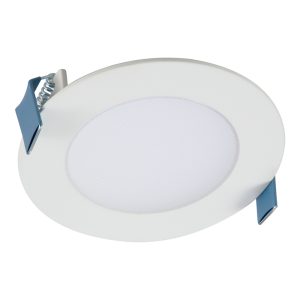 Halo HLB4 Series Matte White 4 in. W LED Recessed Direct Mount Light Trim 12 W