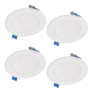 Halo HLB Lite Matte White 4 in. W LED Recessed Direct Mount Light Trim 10.1 W