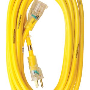 Yellow Jacket Outdoor 25 ft. L Yellow Extension Cord 12/3 SJTW