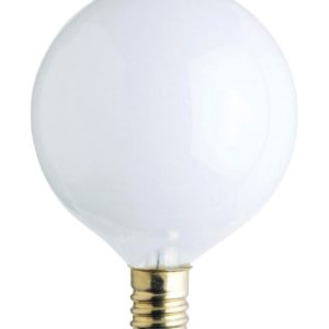 Westinghouse 60 W E12 Globe Incandescent Bulb E12 (Candelabra) White 2 pk