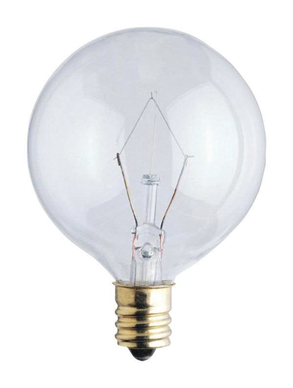Westinghouse 60 W G16.5 Globe Incandescent Bulb E12 (Candelabra) Warm White 2 pk