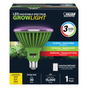 Feit Electric PAR 38 E26 (Medium) LED Grow Light Clear 1 pk