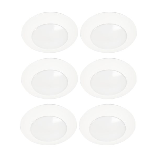 Halo White 6 in. W Aluminum LED Recessed Light Trim 15.7 W