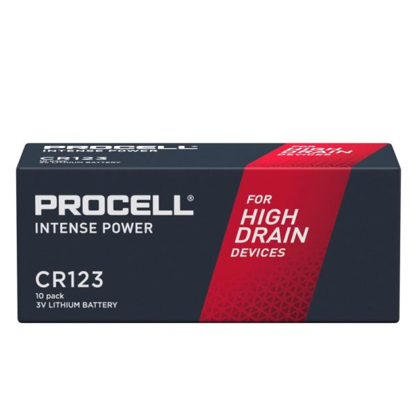 Procell Procell High Power Lithium Lithium CR123 3 V 1.55 Ah Primary Battery CR123 12 pk