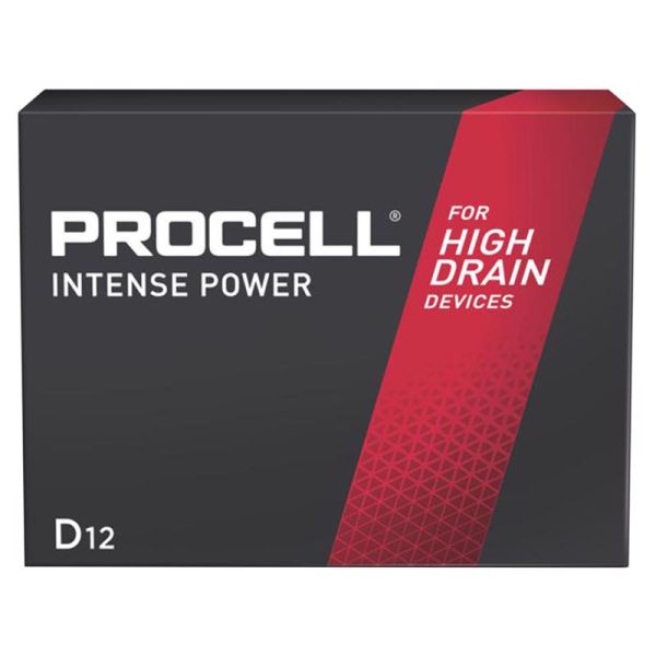 Procell Procell Intense Alkaline D 1.5 V 15.66 Ah Primary Battery PX1300 12 pk