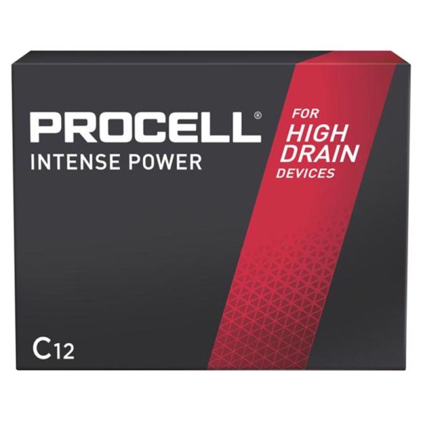 Procell Procell Intense Alkaline C 1.5 V 7.933 Ah Primary Battery PX1400 12 pk