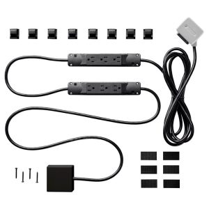Charg 10 ft. L 7 outlets Surge Protector Black 1000 J