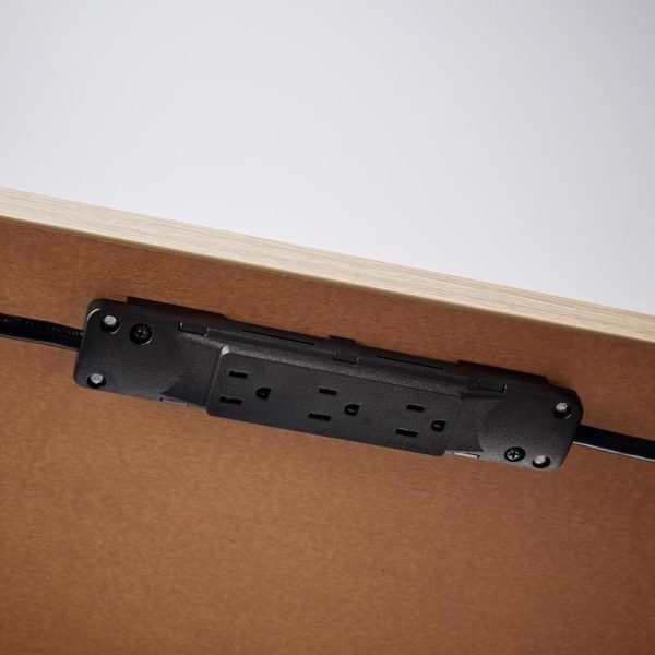 Charg 10 ft. L 6 outlets Power Strip w/Surge Protection Black 1000 J