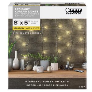 Feit Electric LED String Lights Warm White 8 ft. 100 lights