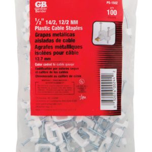 Gardner Bender 1/2 in. W Plastic Insulated Cable Staple 100 pk