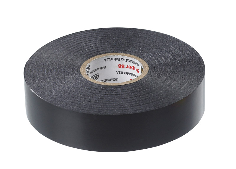 3M Scotch 3/4 in. W X 66 ft. L Black Vinyl Electrical Tape - PaintPlace ...