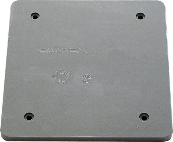 Cantex PVC 2 gang Outlet Box Gray