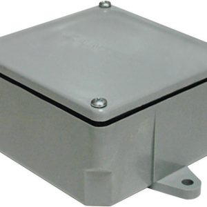 Cantex Square PVC 1 gang Junction Box Gray