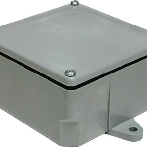 Cantex Square PVC 1 gang Junction Box Gray