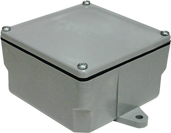 Cantex Square PVC 1 gang Junction Box Gray