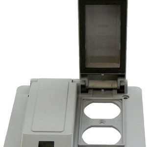 Cantex Rectangle PVC 2 gang Duplex Outlet Cover