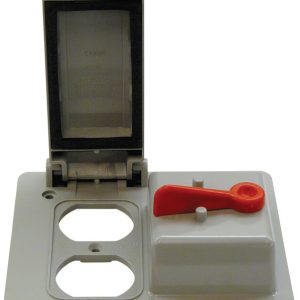 Cantex Rectangle PVC 2 gang Outlet/Switch Box