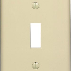 Leviton Ivory 1 gang Nylon Toggle Wall Plate 1 pk