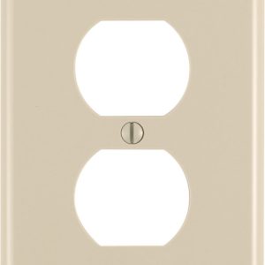 Leviton Ivory 1 gang Nylon Duplex Outlet Wall Plate 1 pk