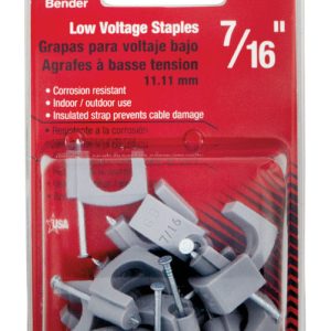 Gardner Bender 7/16 in. W Plastic Insulated Coaxial Staple 15 pk