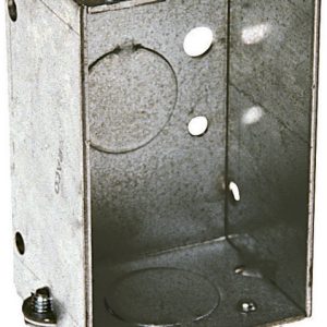 Raco 7-1/2 cu in Rectangle Steel 1 gang Switch Box Gray