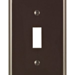Leviton Brown 1 gang Nylon Toggle Wall Plate 1 pk