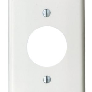 Leviton White 1 gang Nylon Outlet Wall Plate 1 pk