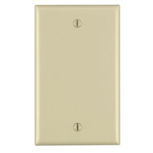 Leviton Ivory 1 gang Nylon Blank Wall Plate 1 pk