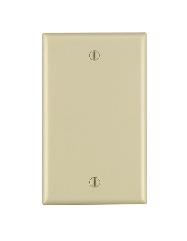 Leviton Ivory 1 gang Nylon Blank Wall Plate 1 pk