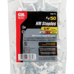 Gardner Bender 3/4 in. W Plastic Insulated Cable Staple 50 pk