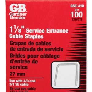 Gardner Bender 1-1/8 in. W Steel Service Entrance Staple 100 pk