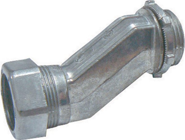 Sigma Engineered Solutions 3/4 in. D Die-Cast Zinc Offset Compression Connector For EMT 1 pk
