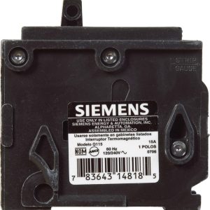 Siemens 15 amps Standard Single Pole Circuit Breaker