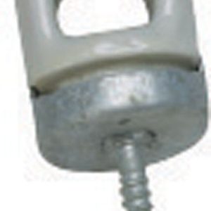 Sigma Engineered Solutions 2-1/4 in. D Porcelain/Steel Wire Holder For NM/SE 1 pk