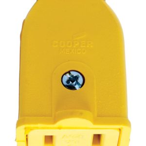 Cooper Wiring Commercial and Residential Thermoplastic Polarized Connector 1-15R 16 AWG 2 Pole 2 Wir