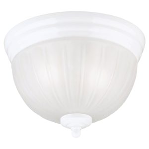 Westinghouse 6.75 in. H X 9.5 in. W X 9.5 in. L White Ceiling Fixture