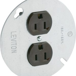 Leviton 15 amps 125 V Brown Outlet 5-15R 1 pk