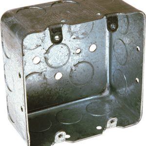 Raco 30.3 cu in Square Steel 2 gang Junction Box Gray