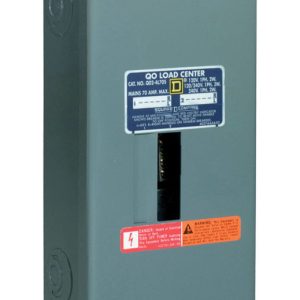 Square D QO 70 amps 120/240 V 2 space 4 circuits Surface Mount Main Lug Load Center