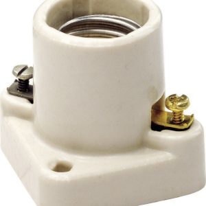 Leviton Porcelain Incandescent Medium Base Poney Cleat Socket 1 pk