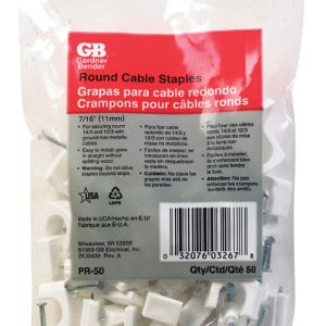 Gardner Bender 7/16 in. W Plastic Insulated Cable Staple 1 pk