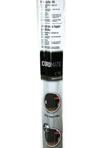 Legrand Cordmate White Plastic Cord and Cable Organizer Kit