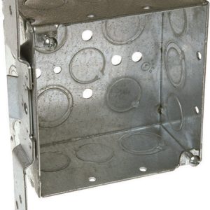 Raco 30-5/16 cu in Square Steel 2 gang Outlet Box Gray