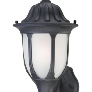 Westinghouse Textured Black Incandescent Wall Lantern
